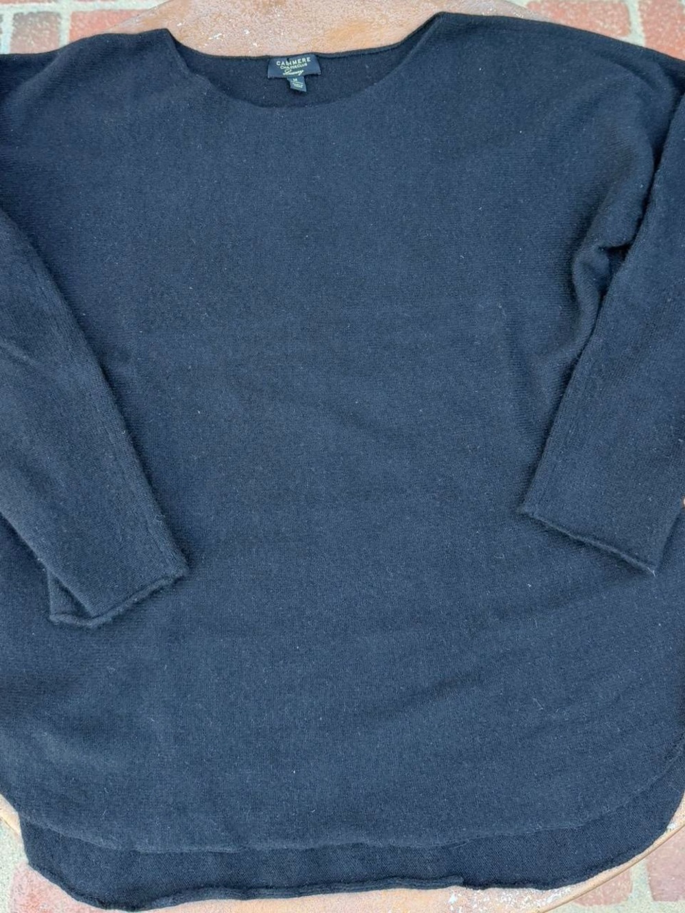 Charter club luxury Black cashmere sweater Size M / in great condition - Picture 4 of 5